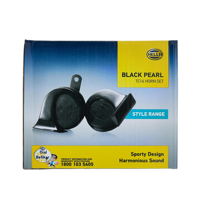 Hella Pearl trumpet horn set for cars and bikes