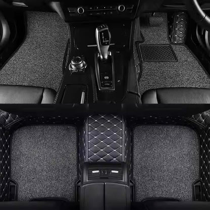CarDost 7D floor mats for Hyundai Alcazar 7-seater, 2021-2024