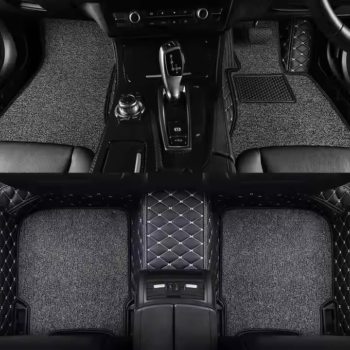 CarDost 7D floor mats for Tata Safari 6-seater, 2023-2025