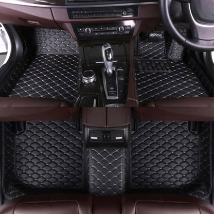 CarDost 7D floor mats for Tata Safari 6-seater, 2021-2022