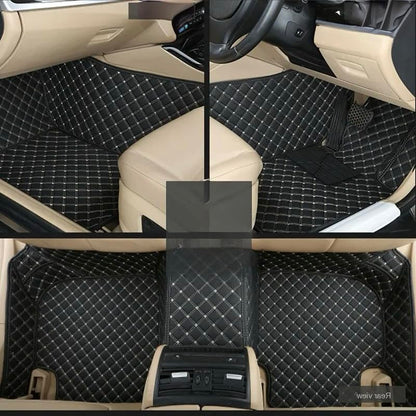 CarDost 7D floor mats for Hyundai Alcazar 6-seater, 2019-2025