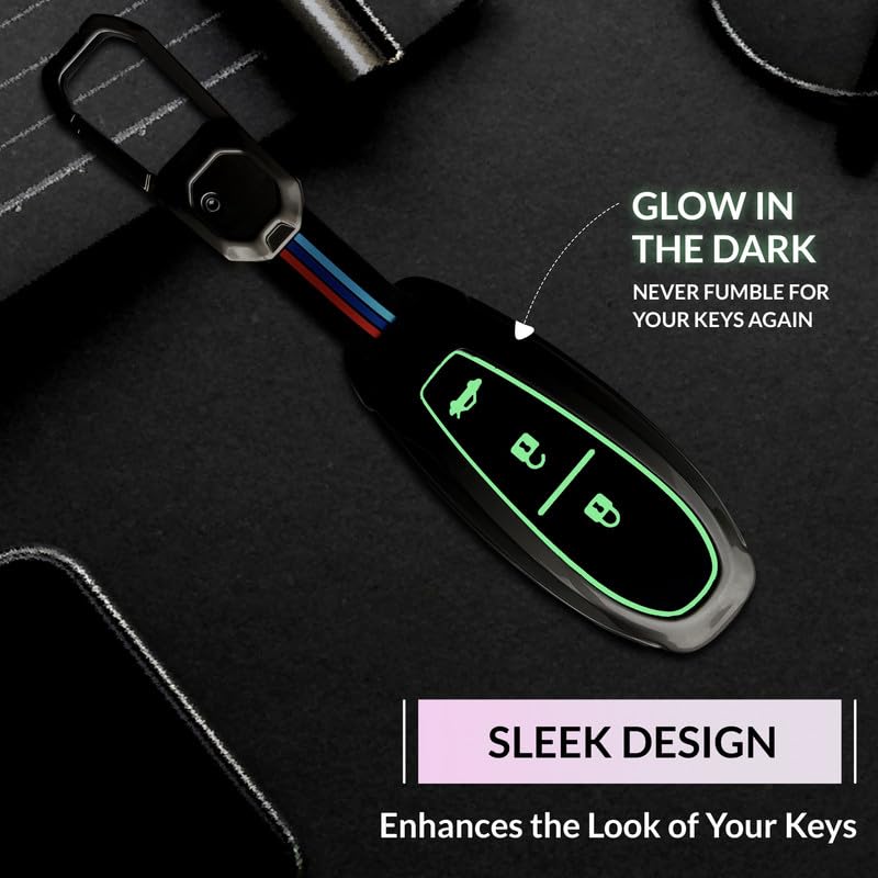 CarDost metal key cover for Maruti Suzuki Ciaz, Swift, Baleno 3-button key