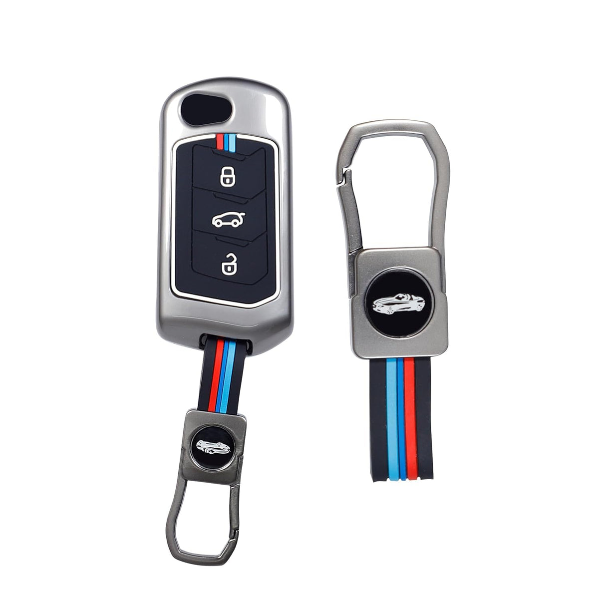 CarDost metal key cover for Mahindra Scorpio, TUV, Thar flip key