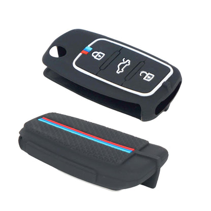 CarDost metal key cover for VW Polo, Vento, Skoda Rapid flip key