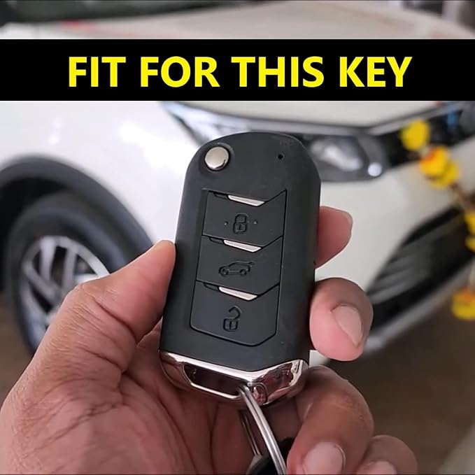 CarDost metal key cover for Mahindra Scorpio N, 3XO, Thar Roxx flip key
