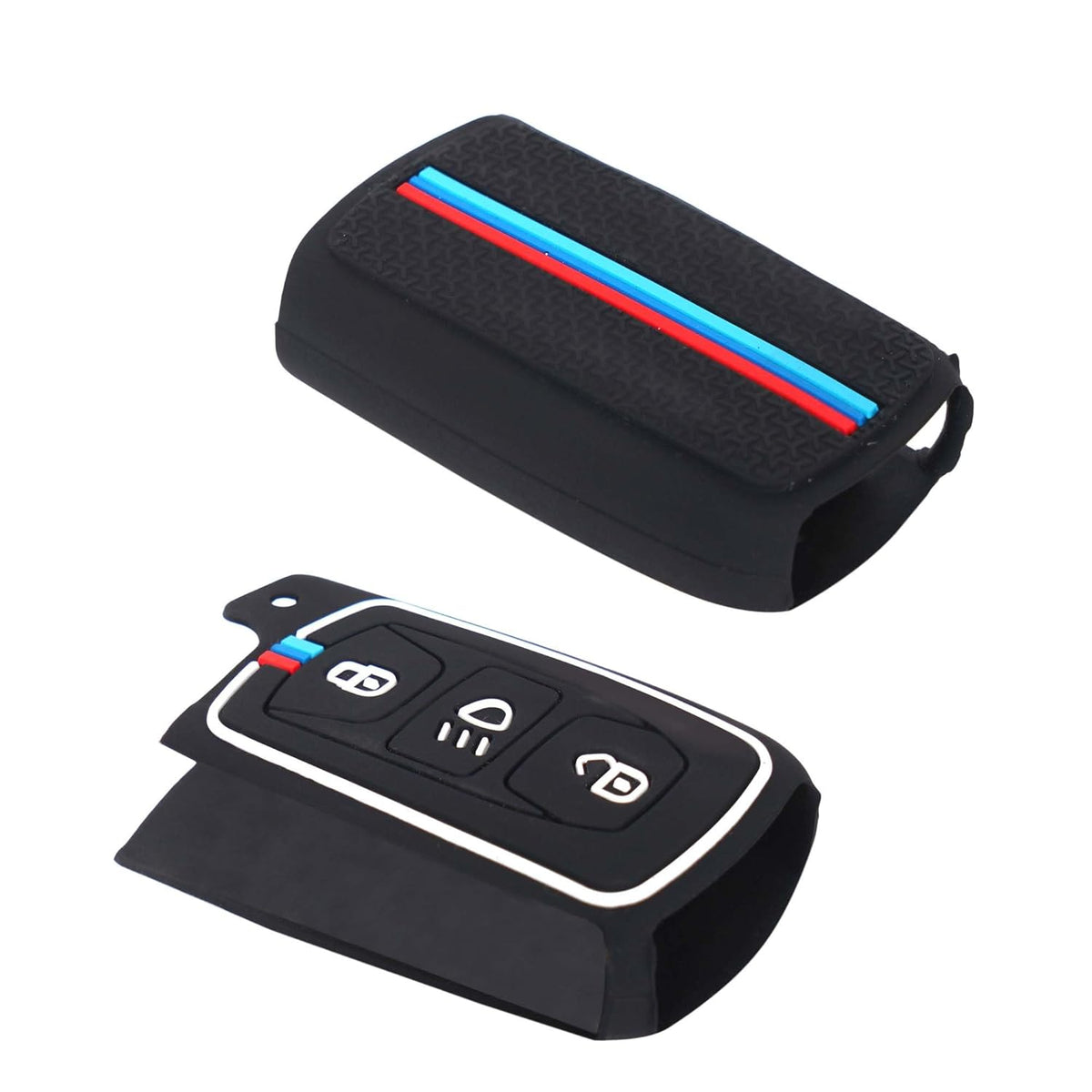 Premium metal key cover for Tata 3-button flip key