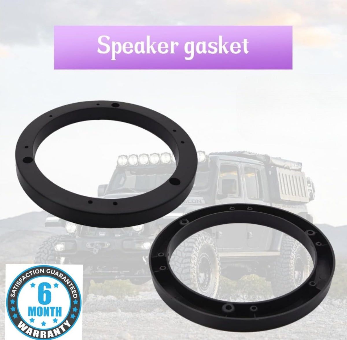 CarDost car speaker rain guard rings, 6 inch and 6.5 inch