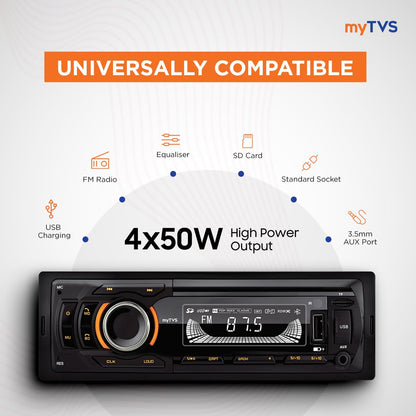 myTVS single DIN car MP3 media player with Bluetooth