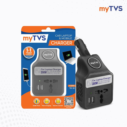myTVS 200W car laptop and mobile charger power inverter