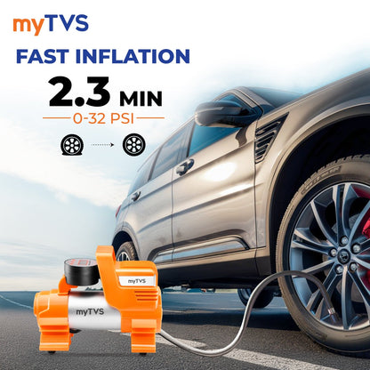 myTVS digital heavy duty car tyre inflator