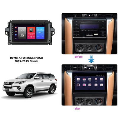 CarDost 9 inch Android frame for Toyota Fortuner Vigo
