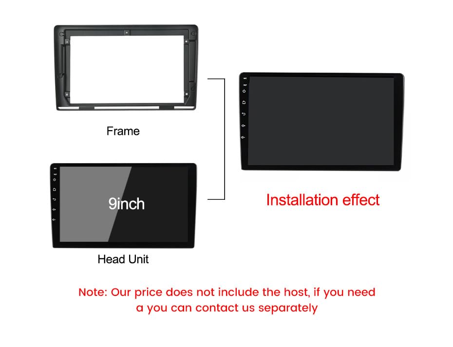 CarDost 9 inch Android frame for Toyota Etios Liva, 2011-2016