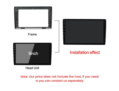 CarDost 9 inch Android frame for Toyota Etios Liva, 2011-2016