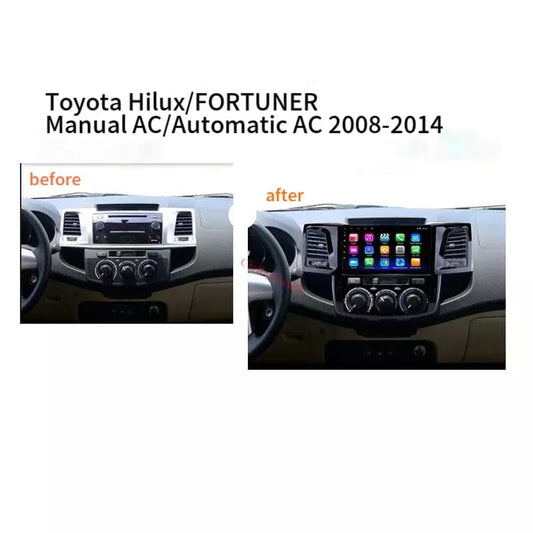 CarDost 9 inch Android frame for Toyota Fortuner, 2008-2015