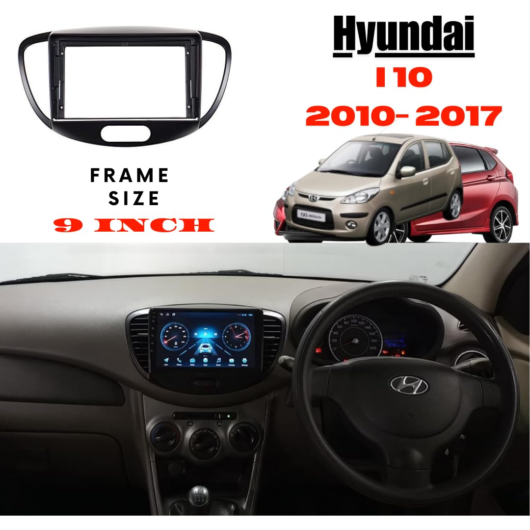 CarDost 9 inch Android frame for Hyundai i10, 2008-2014