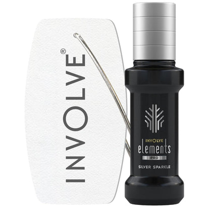 Involve Elements Pro Silver Sparkle car perfume spray bottle
