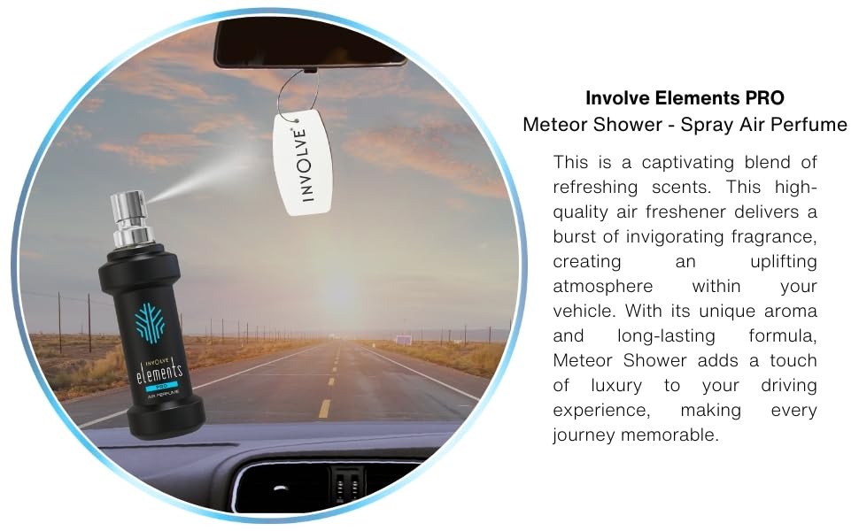 Involve Elements Pro car perfume spray, Meteor Shower, 30ml