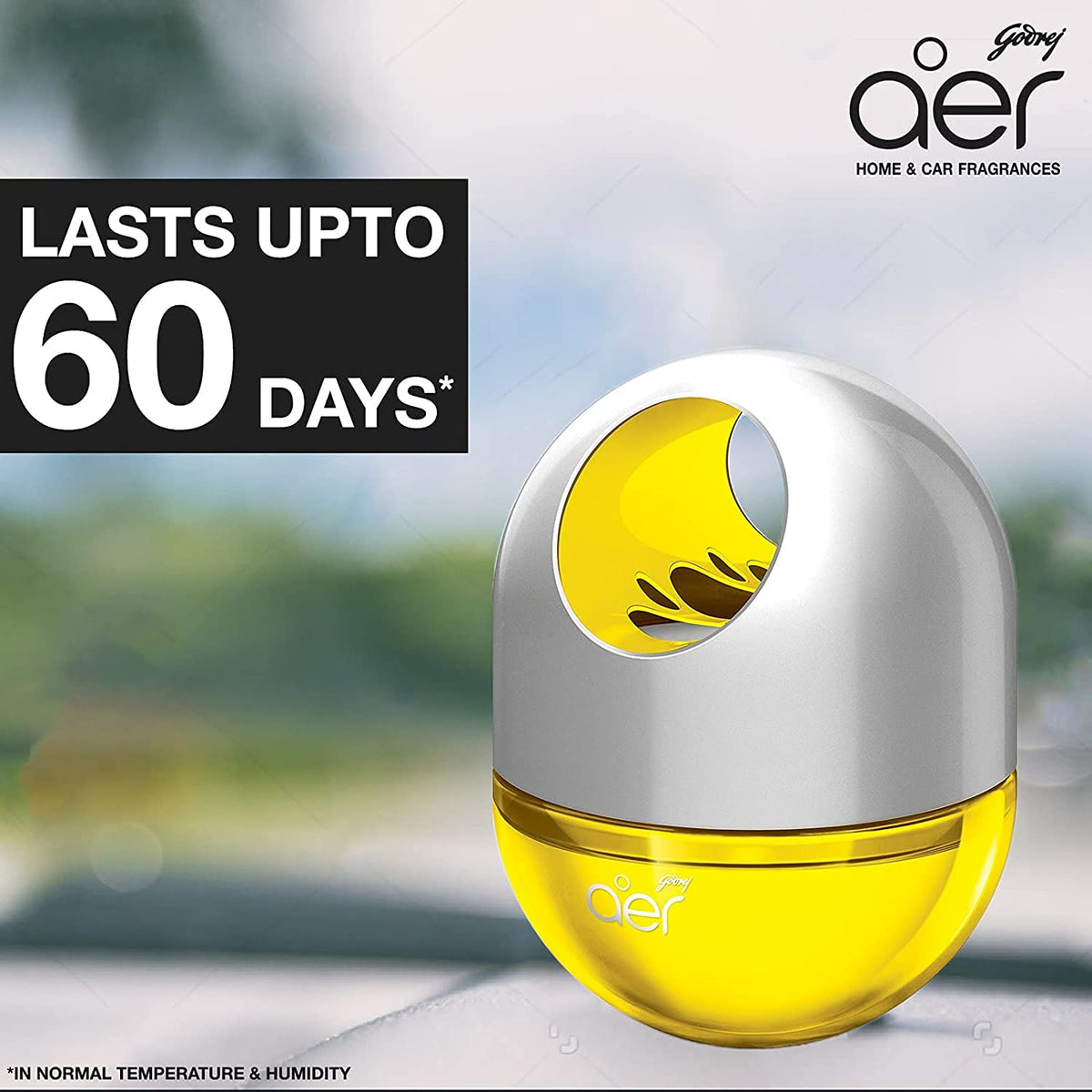 Godrej aer Twist car air freshener, Sunny Citrus Blast, 45g