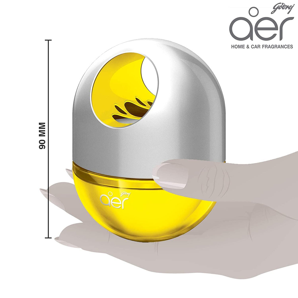 Godrej aer Twist car air freshener, Sunny Citrus Blast, 45g