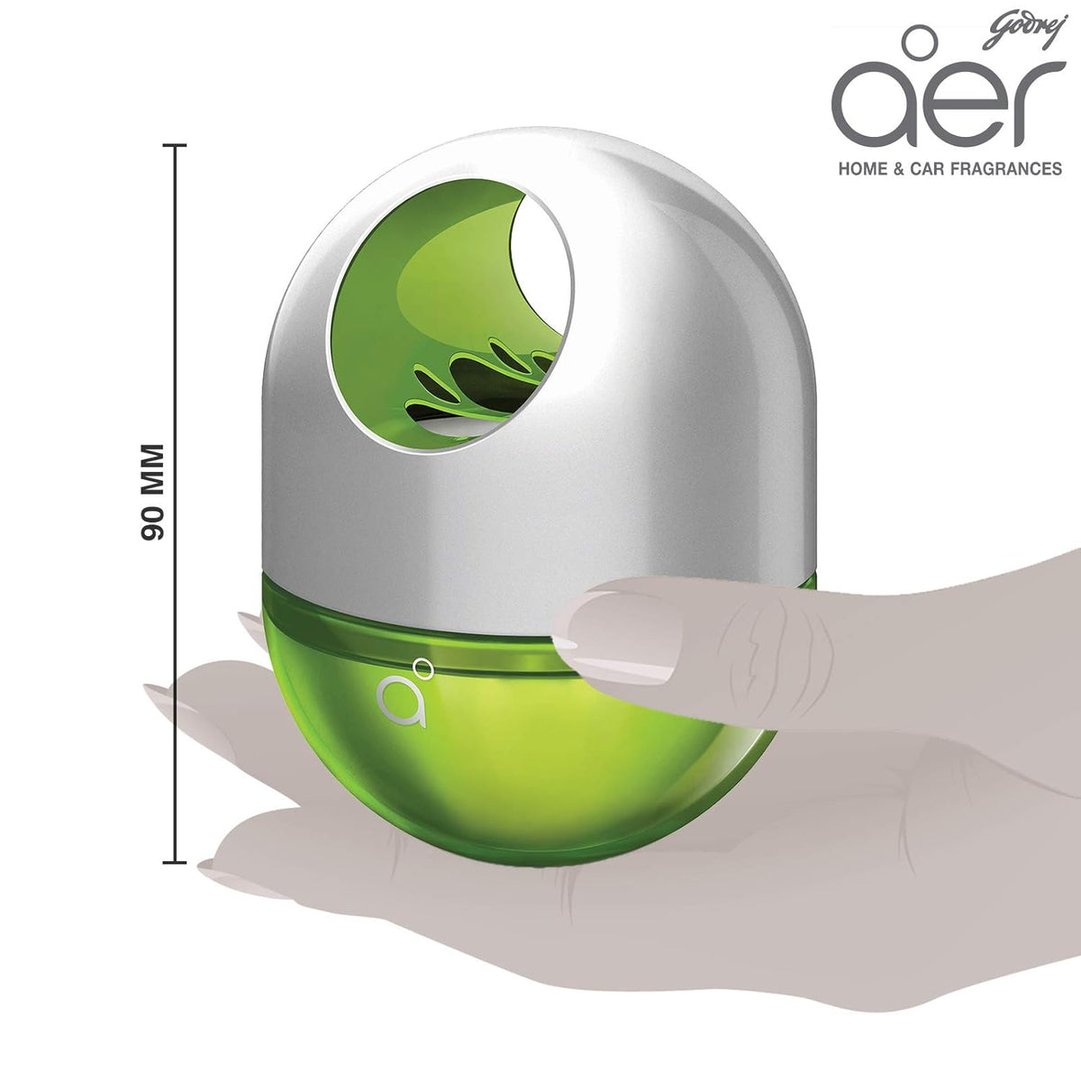 Godrej aer Twist car air freshener, Fresh Lush Green, 45g