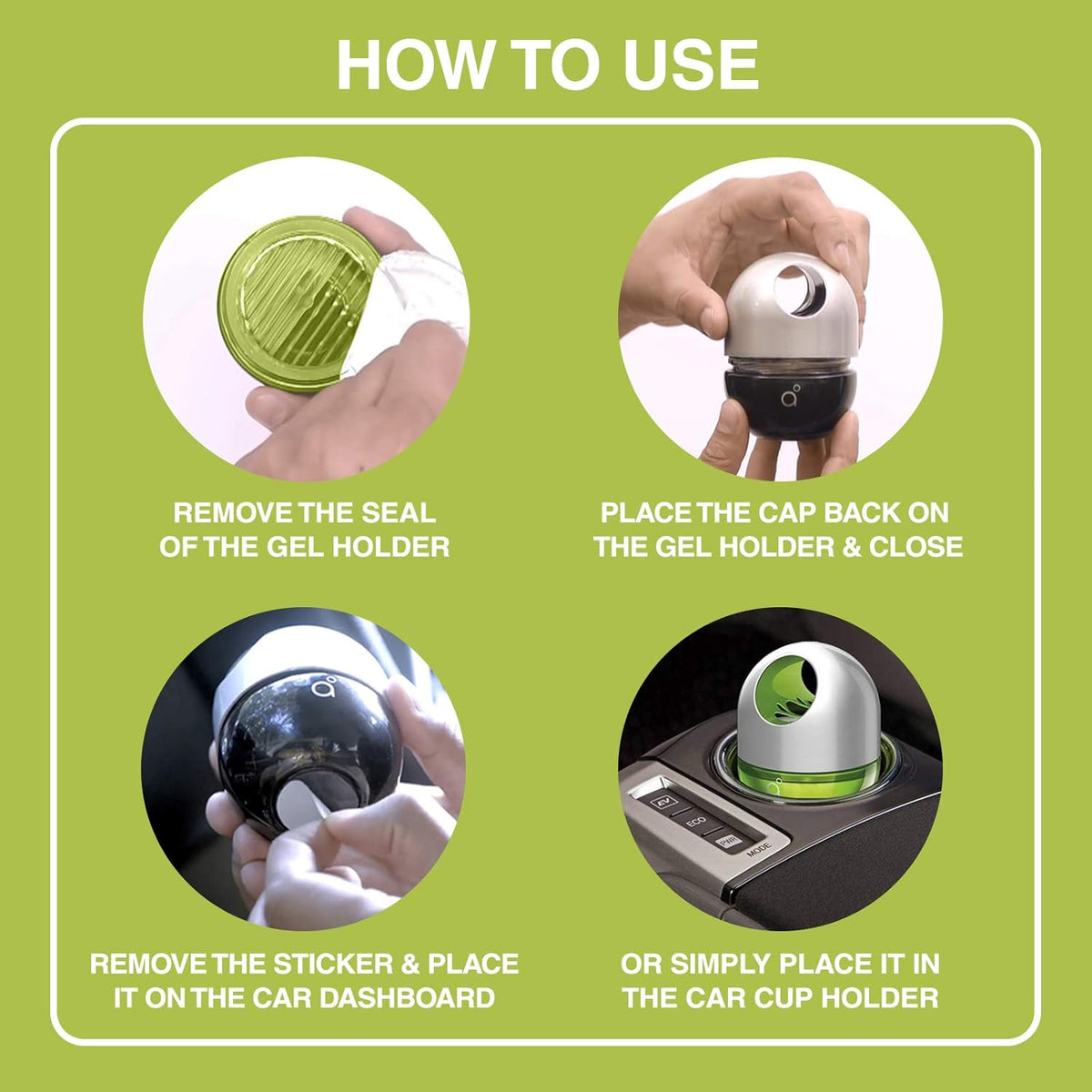 Godrej aer Twist car air freshener, Fresh Lush Green, 45g