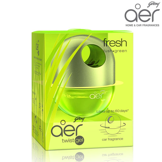 Godrej aer Twist car air freshener, Fresh Lush Green, 45g