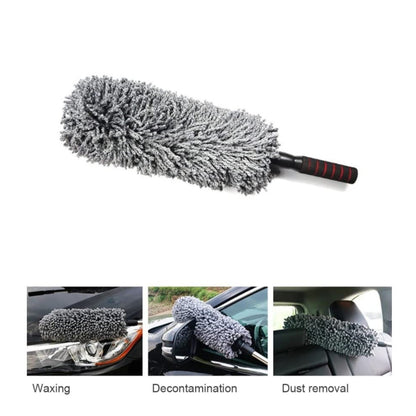 CarDost cylindrical microfiber car duster brush with extendable handle