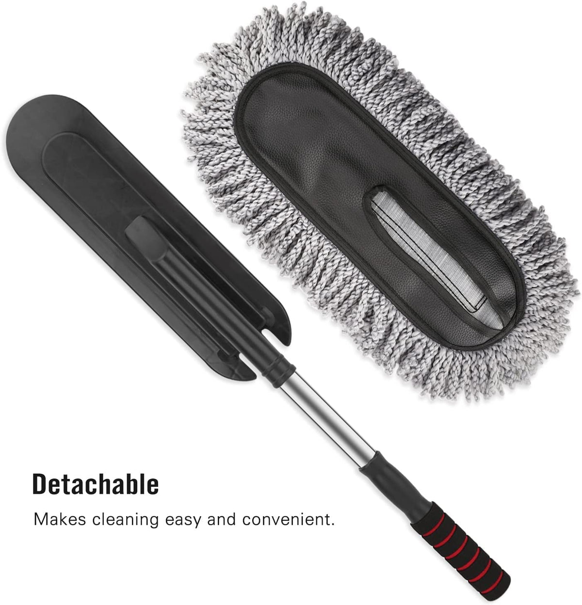 CarDost extendable long handle microfiber car duster