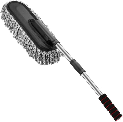 CarDost extendable long handle microfiber car duster