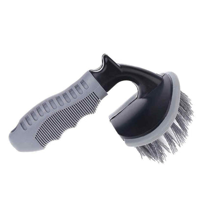 T-type car tyre cleaning brush scrubber with anti-slip handle