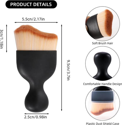 Soft bristle car interior detailing dust brush