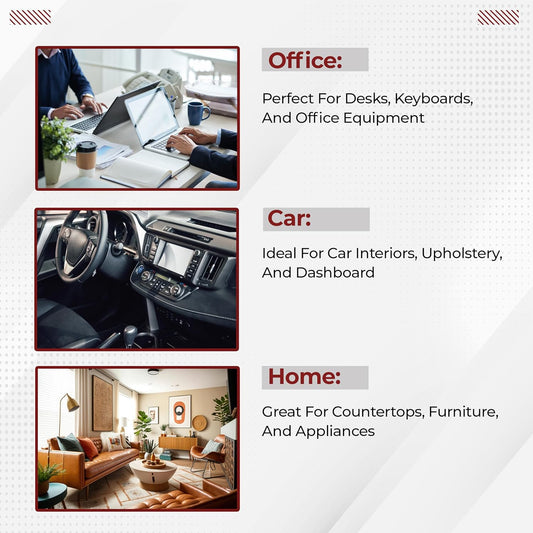 Soft bristle car interior detailing dust brush