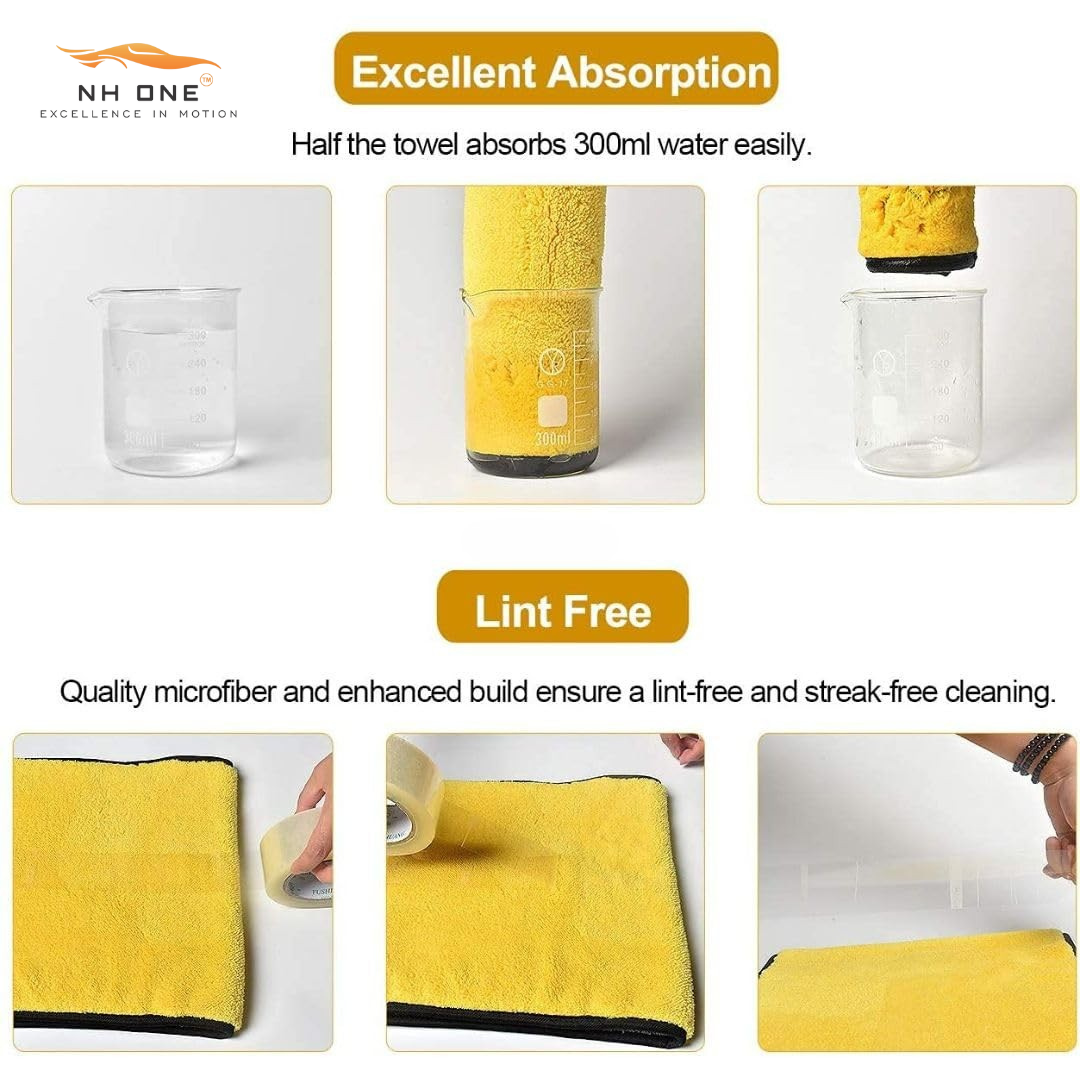 CarDost 800 GSM microfiber cloth, 40x40cm, single pack