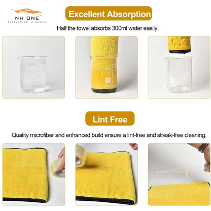 CarDost 800 GSM microfiber cloth, 40x40cm, single pack