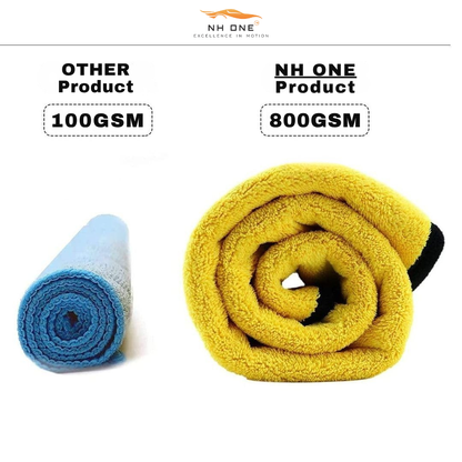 CarDost 800 GSM microfiber cloth, 40x40cm, single pack