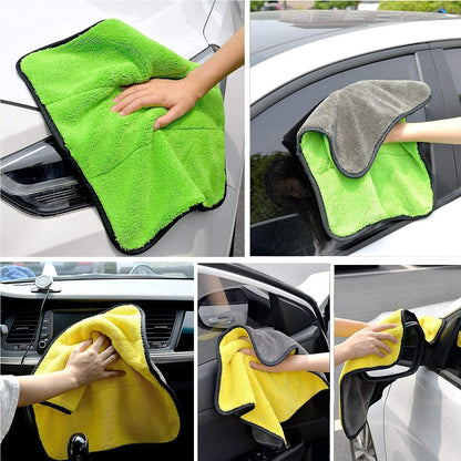 CarDost heavy microfiber cloth, 800 GSM, pack of 3