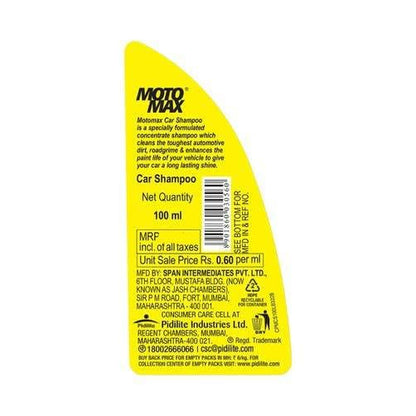 Motomax car and bike shampoo bottle, 100ml