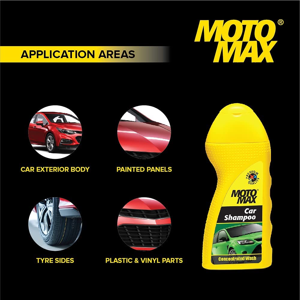 Motomax car and bike shampoo bottle, 100ml