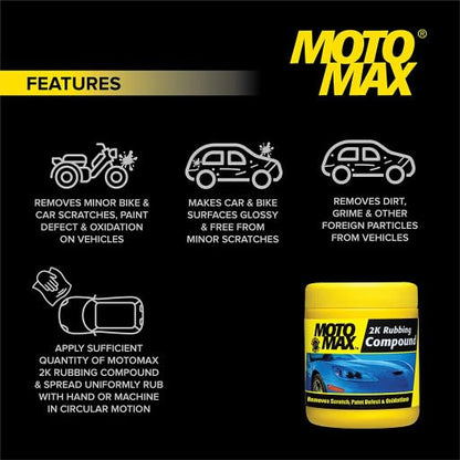 Motomax 2K rubbing compound tin, 200g