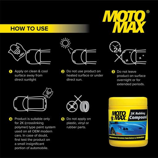 Motomax 2K rubbing compound tin, 200g