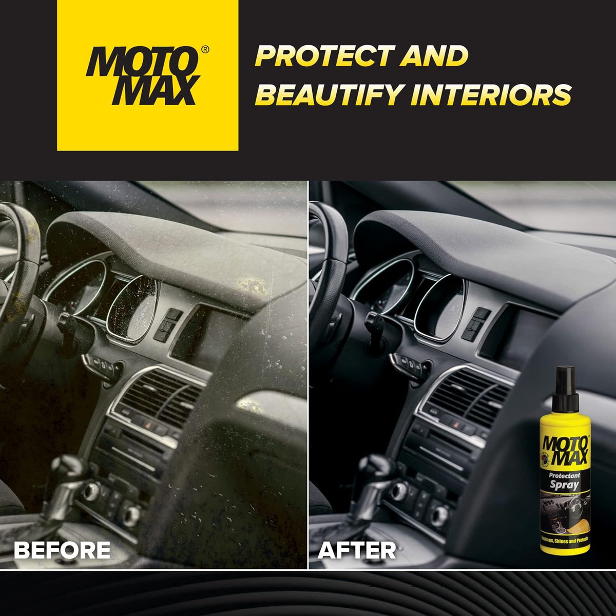 Motomax protectant spray bottle, 200ml