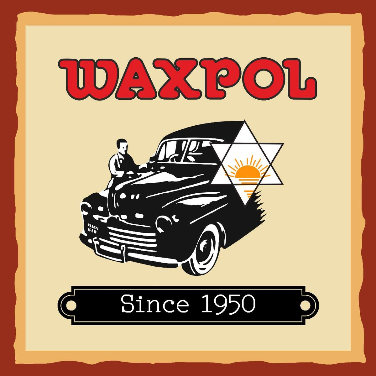 Waxpol vinyl and leather polish bottle, 125ml