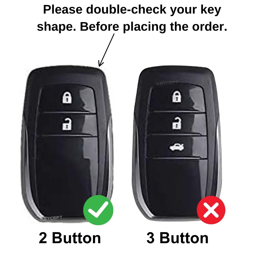 CarDost metal key cover with keychain for Toyota Innova and Fortuner