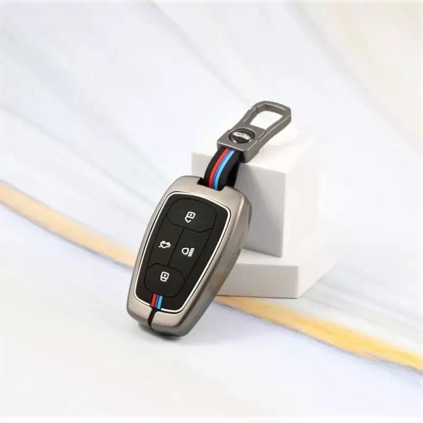 4-button metal smart key cover for Tata cars