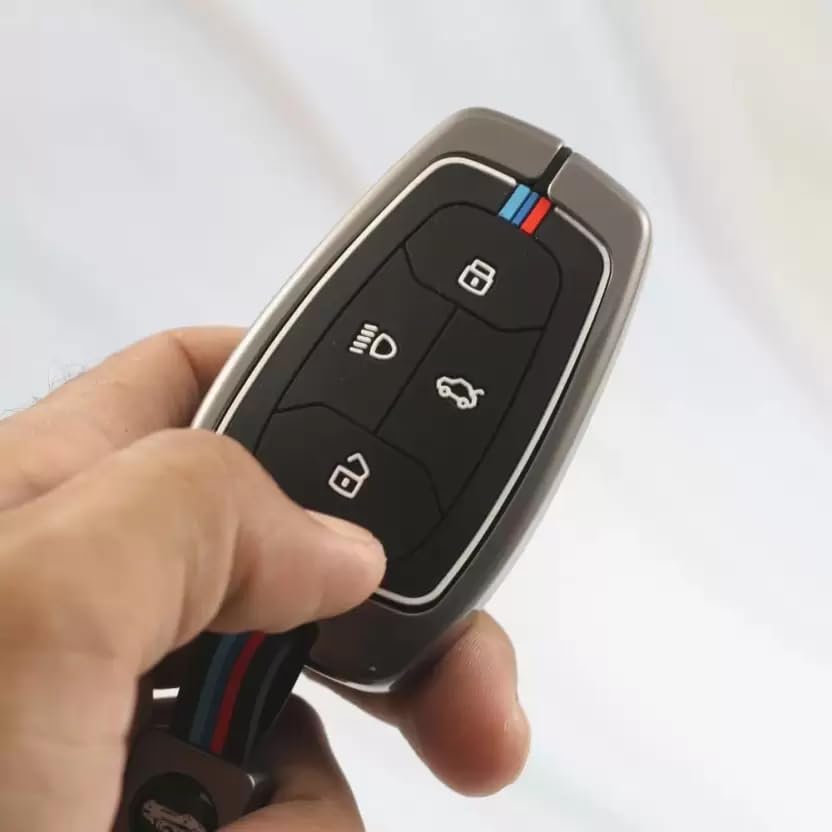 4-button metal smart key cover for Tata cars