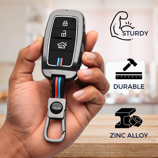 CarDost zinc alloy key cover for Kia 3-button smart key