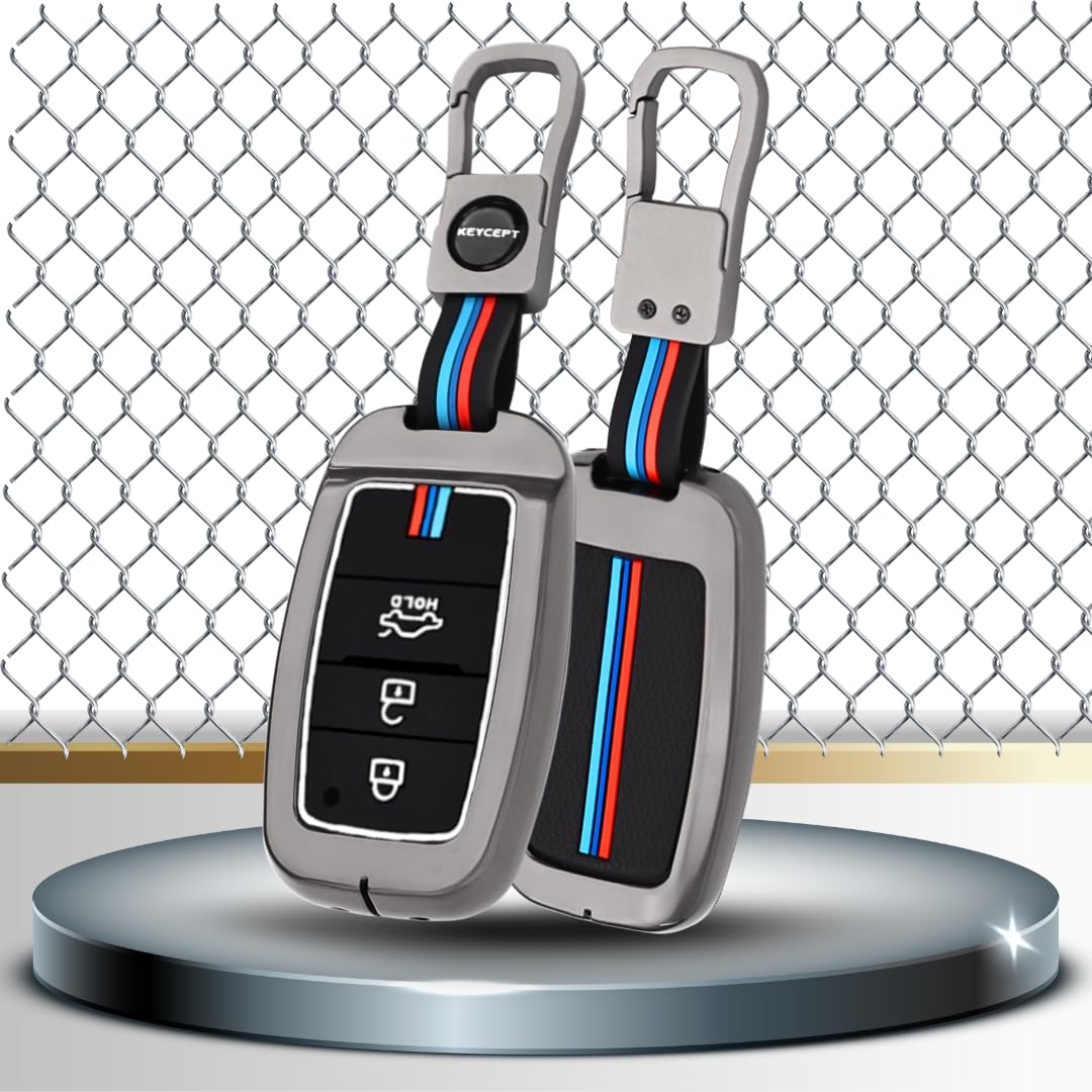 CarDost zinc alloy key cover for Kia 3-button smart key