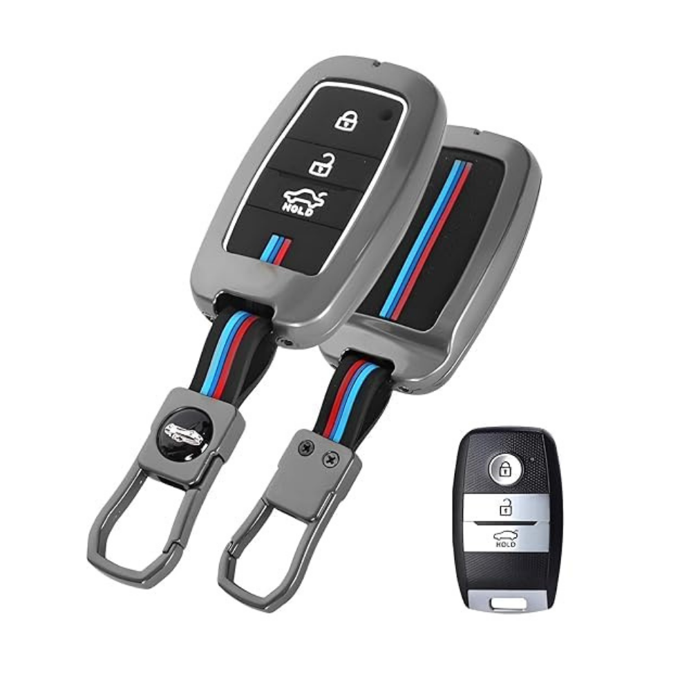 CarDost zinc alloy key cover for Kia 3-button smart key