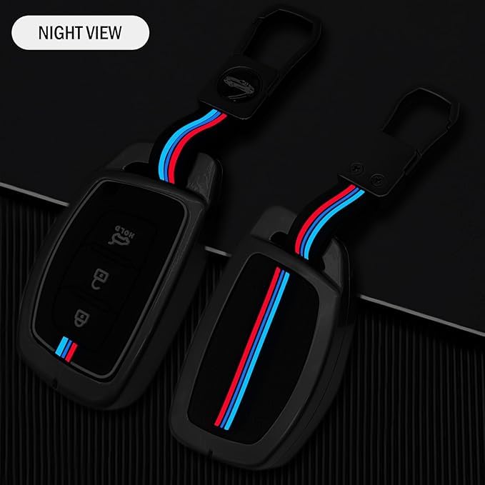 CarDost zinc alloy key cover for Kia Seltos, Sonet 2023-2024 remote key