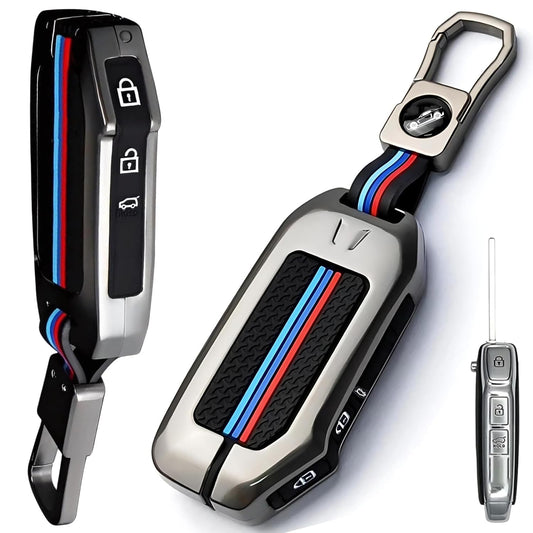 CarDost zinc alloy key cover for Kia Seltos, Sonet 2023-2024 remote key